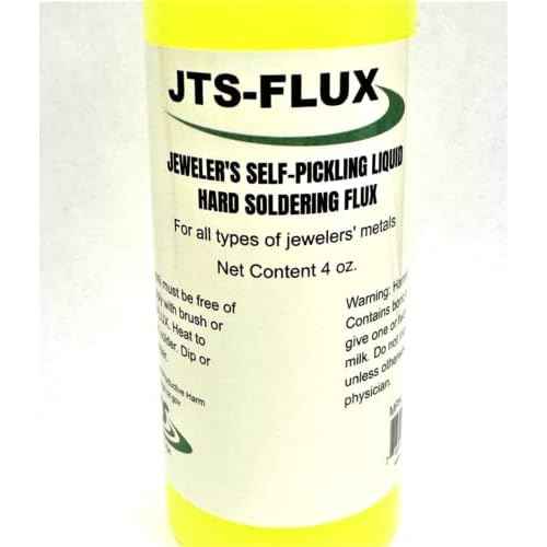 JTS-FLUX Self Pickling Flux for Precious Metals Gold Silver Jewelry and Hard Soldering 4oz / A soldering flux for use with Silver solder, Gold, Platinum or other metals with high melting points - USA