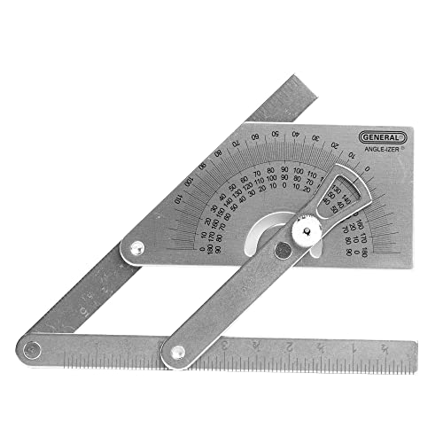 General Tools Stainless Steel Protractor & Angle Finder 0–180°
