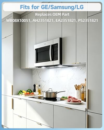G8 LED Microwave Light Bulb 4W 120V 6000K 2Pack by Noobibaba, Fits GE/Samsung/LG