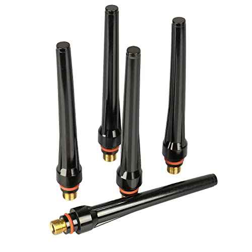 5Pcs TIG Welding 57Y02 Long Back Cap for TIG Welding Torch wp 17 18 26 Series Tig ConsumablesWelding Soldering Supplies