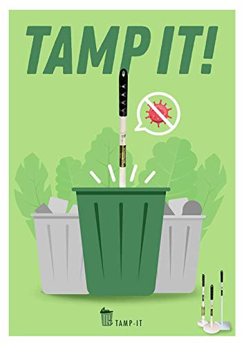 TAMP-IT Mini Manual Trash Compactor for Commercial Waste Management