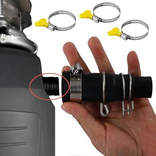 Garbage Disposal Dishwasher Connector Kit with Hoses and Clamps - Universal Fit
