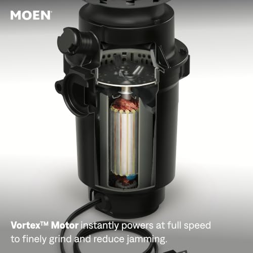 Moen Prep Series PRO 0.5 HP Compact Continuous Feed Garbage Disposal with Power Cord