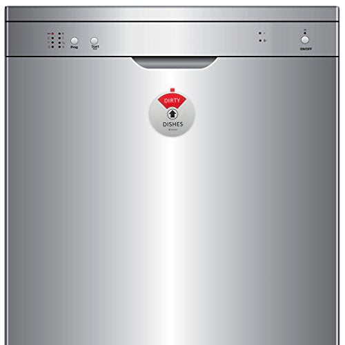 Kichwit Dishwasher Magnet Sign, 4-Inch, Silver – Clean/Dirty/Running/Empty (Variation: Silver)
