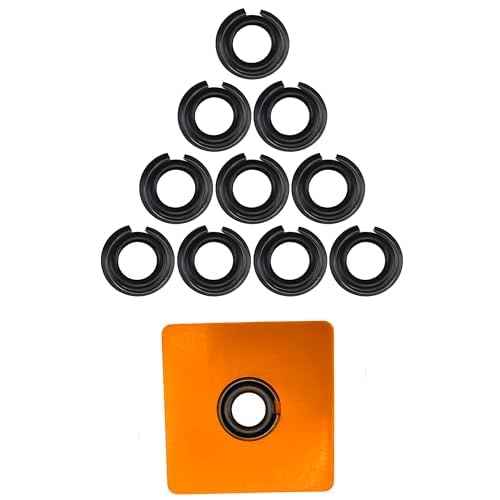 (10 Sets) 1/2" Impact Wrench Retaining Rings Clip with O-Ring, Compatible with Milwaukee Electric/Pneumatic Type Impact Wrench, Including Retainer Ring Anvil Install Tool