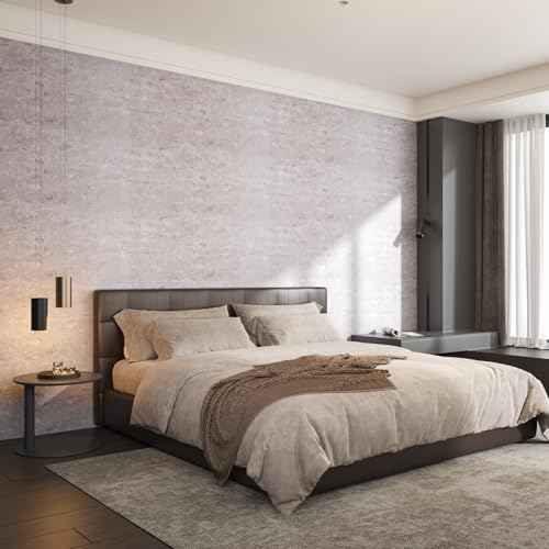 CHIHUT 12''x100'' Peel and Stick Grey Concrete Wallpaper Self Adhesive Faux Cement Wallpaper Waterproof Removable Concrete Contact Paper for Countertops Accent Walls Industrial Style Wall Paper