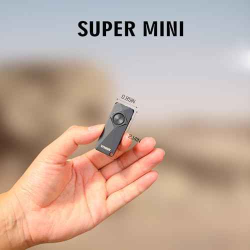 VTIGER K1 800 High Lumens Key Chain Light, Small EDC Rechargeable Keychain Flashlight, Compact LED Tiny Flashlight with Magnetic, Mini Clip-on Pocket Lights for Camping, Emergency, Everyday Carry
