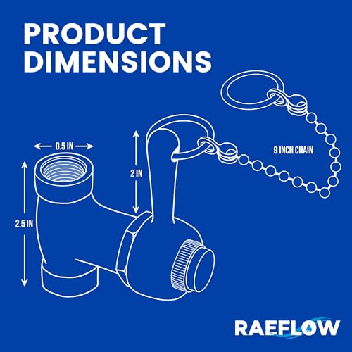 Self-Closing Outdoor Shower Valve with Pull Chain - Chrome, Water Saving