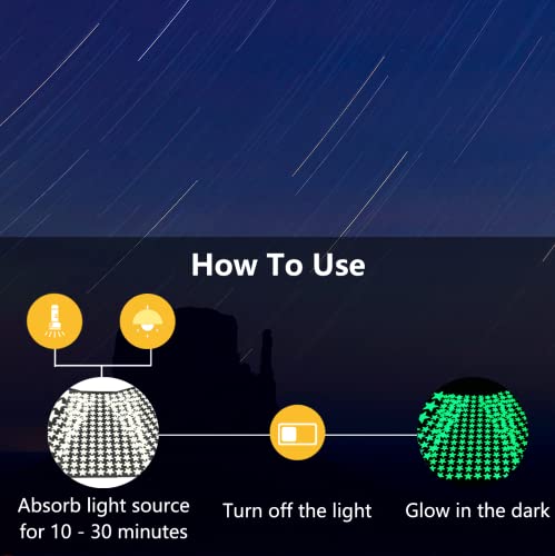 Glow in The Dark Star Stickers for Ceiling Kids Room Decor 354 Pack