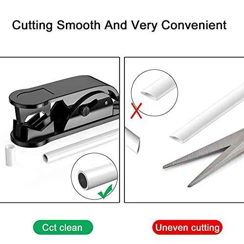 6Pcs PTFE Tube Cutter, PE Hose Pipe Cutter Plastic Tubing Cutting Tool for Nylon PU PVC Tube Cut Up to 3/4 Inch OD Tube (Black)