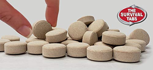 The Survival Tabs 8-Day Emergency Food Supply - 96 Chewable Tablets, Vanilla & Chocolate Flavors