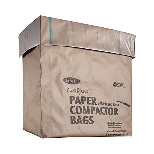 BestAir WMCK1335012-2 Heavy Duty Trash Compactor Bags, 16 x 9 x 17 in, Pack of 2 (24 Bags)