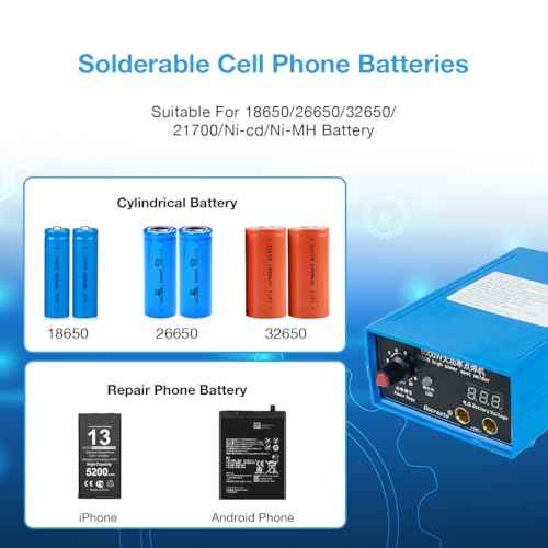 5000W Battery Spot Welder, Portable Adjustable Spot Welding Machine for 18650 Lithium Batteries, Welding Nickel Sheets 0.1-0.25mm