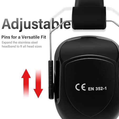 Noise Reduction Ear Protection Ear Muffs, Shooting Ear Protection, SNR 28dB Noise Cancelling Headphones for Adults Kids Autism, Hearing Protection for Shooting,Gun Range,Mowing