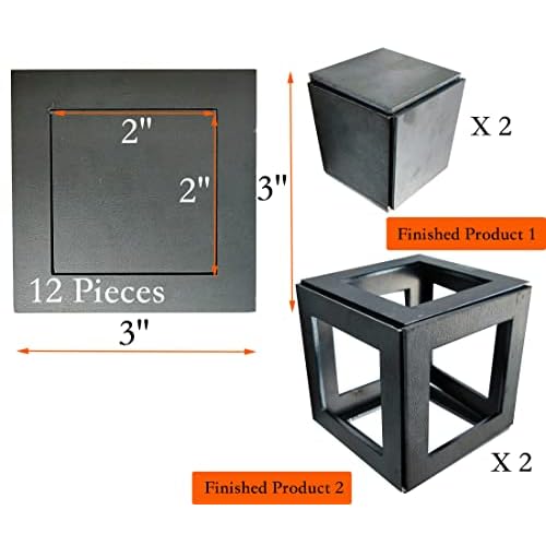 Welding Practice Kit, 24 PCS Premium Welding Coupons, 11 Gauge 3&2 Inch Square Steel Welding Plate For novice at welding. A36 Steel Plate Welding Practice Kit.