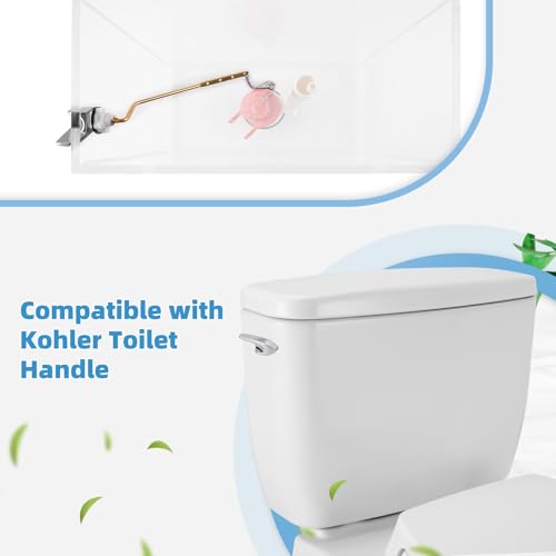 iFealClear Universal Side Mount Chrome Toilet Handle Replacement Kit - Compatible with Kohler, Toto, American Standard