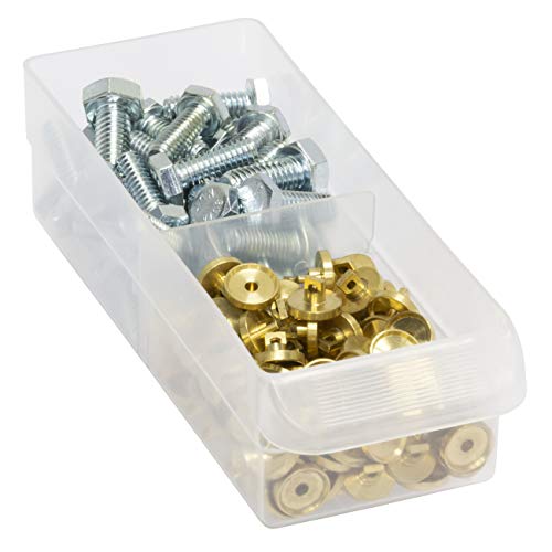 Akro-Mils 40716 Plastic Width Dividers for Small Drawers, 16-Pack, Clear – for Akro-Mils Cabinets (Dividers)