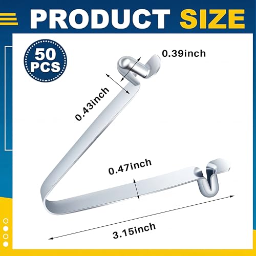 MorningRo 50 Pcs Galvanized Steel Scaffold Spring Retainer Pins 3.15 Inch