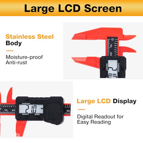 6" Electronic Digital Caliper with LCD Screen