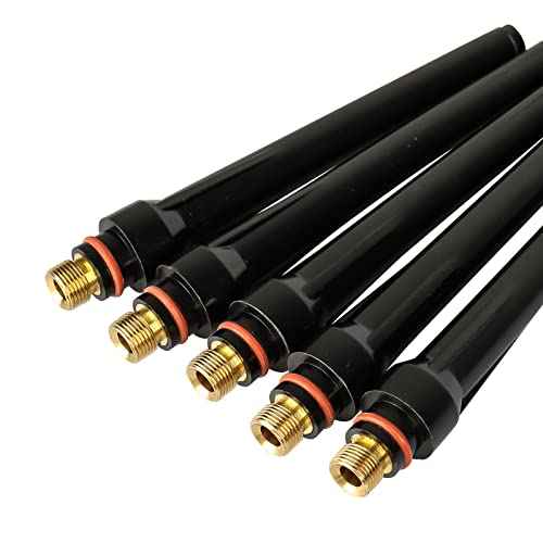 5Pcs TIG Welding 57Y02 Long Back Cap for TIG Welding Torch wp 17 18 26 Series Tig ConsumablesWelding Soldering Supplies