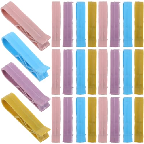 Lurrose 100 Pack Trash Can Bag Clips - Non-Slip Edge Clips for Kitchen & Office