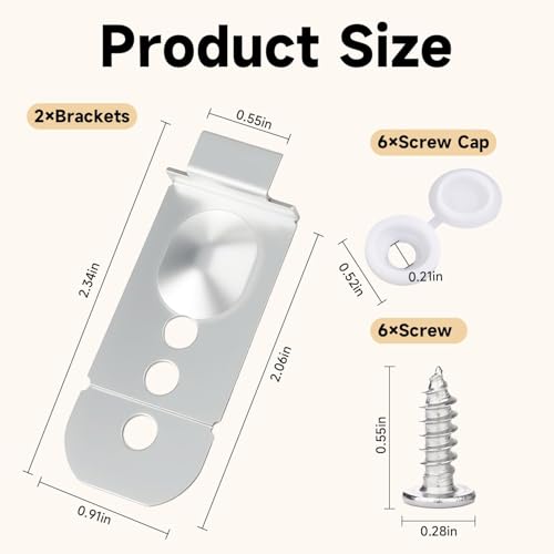 Dishwasher Installation Bracket Kit 2pcs for Samsung DW80M/ DW80R Series