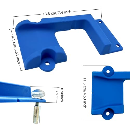 Safety Positioning System for Caster Sets, 2-Pack with 8 Screws & Anchors