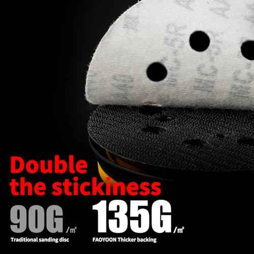 Sanding Disc 5 Inch 8 Hole Hook and Loop, Diamond Shape Orbital Sander Pads 40,60,80,100,120,150,180, 240,320,400 Grit, Sand Paper for Random Orbital Sander, 100-pack