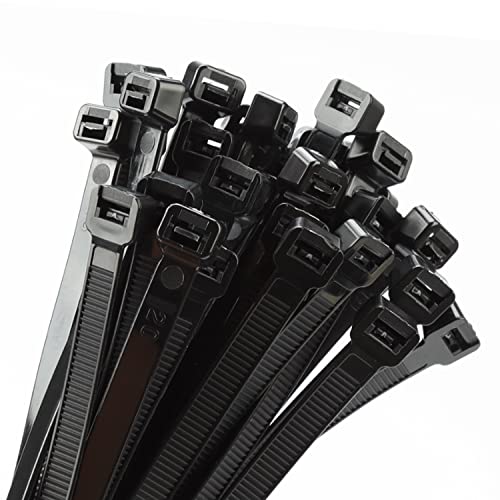 Armpow 18 Inch Black Heavy Duty Zip Ties 100 Pack - Ultra Strong 220 LBS, UV Resistant Cable Ties for Indoor & Outdoor Use