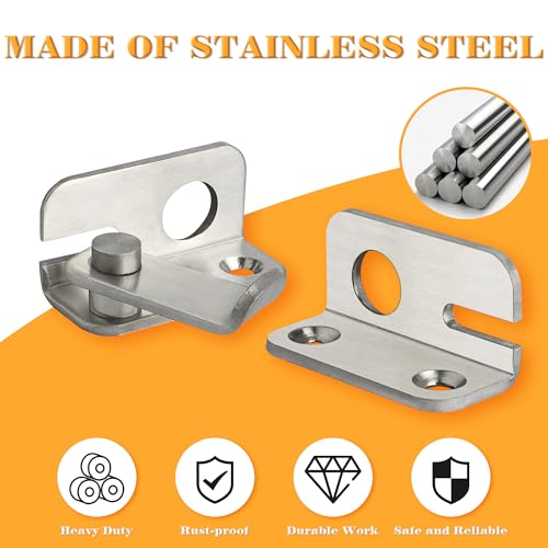 Alise Small Brushed Stainless Steel Flip Latch Gate Lock for Shed & Barn Doors