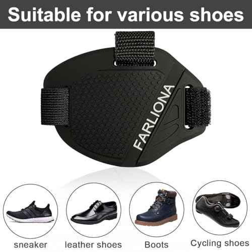 1 PK Motorcycle Motorbike Shift Pad, Shoe Boot Protector Cover, Useful Rubber Gear Shifter Accessories for Men Women, Black, Medium