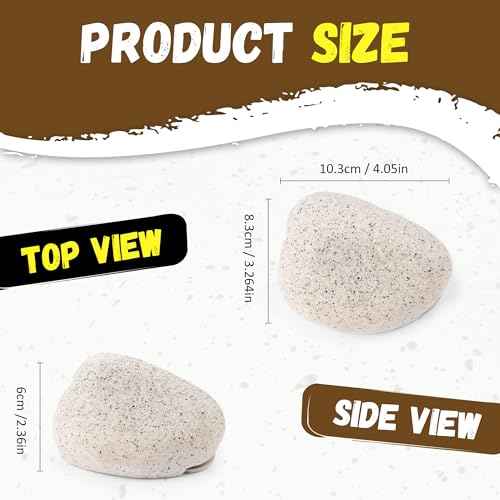 BarGifts Fake Rock Key Hider Safe for Outdoor Garden or Yard, Large Size Fake Stone Hidden Safe - Looks Stone- Hide A Key Outside in Rock
