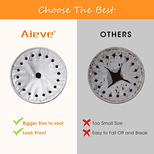 AIEVE 120 Pcs Aluminum Foil Lids for Nespresso Vertuo Reusable Pods – 62mm Pack