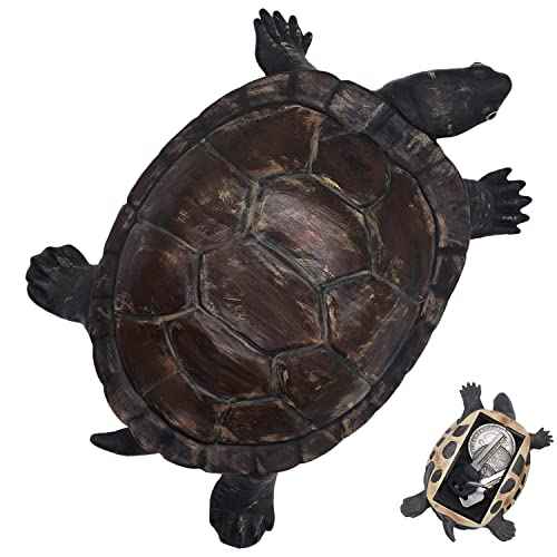 Spare Key Hider Turtle Shape Garden Decoration Safe Holder for Outdoor Yard Large Size Design (3.8¡¿5.7¡¿1.6 inchs)