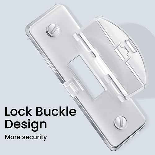 Roxiuc 2 Pack Clear Light Switch Guard - Child Proof, Double Buckle, Dimmer Compatible, Indoor/Outdoor, 2 Count, 3.5 x 1 inches