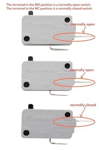 TUAIC KW3A Microwave Oven Door Interlock Switches Kit: 2 NO + 1 NC, 16A 125/250V
