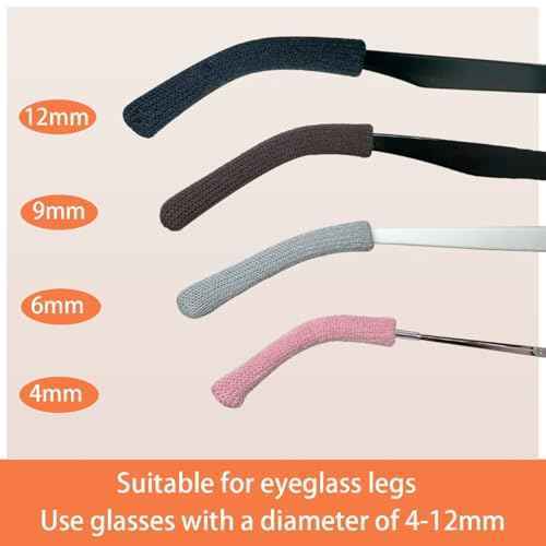 Eyeglass Ear Grips,Anti-Slip Elastic Comfort Ear Cushion,Cotton Glasses Ear Hanger Holder for Most Glasses