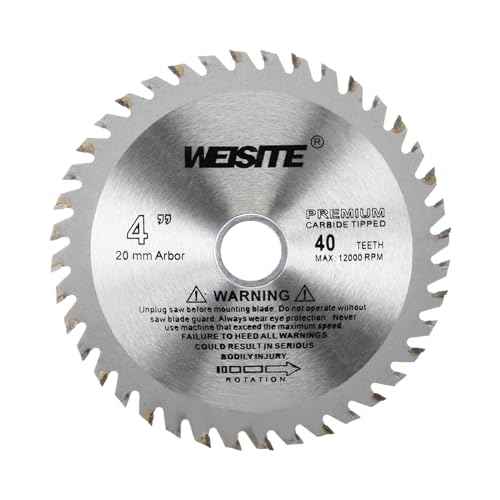 Circular Saw Blade, 4" Outer Dia 40 Teeth 5/8" Arbor, Wood Tungsten Carbide Tipped () Slitting Saw - (Applications: for Wood Cutting)