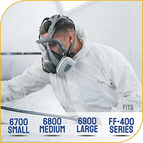 100 Pack Peel Off Lens Cover Compatible for 3M 6885, 6000, 6700, 6800, 6900 Series Faceshield Cover