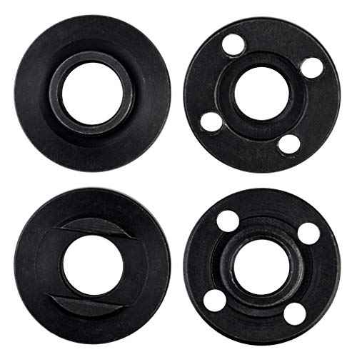 5pcs Grinder Flange Angle Wrench Spanner Metal Lock Nut for Compatible with Dewalt Milwaukee 193465-4 Bosch Black Decker Ryobi Makita 5" 5/8-11 Parts