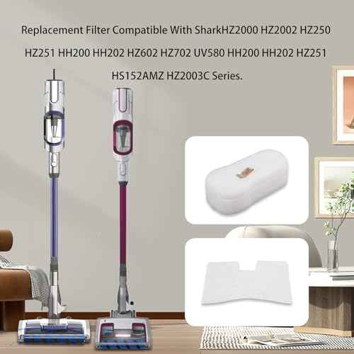 Generic Replacement Filter Compatible with Shark HZ2000 HZ2002 HZ250 HZ251 HH200 HH202 HZ602 HZ702 UV580 HH200 HH202 HZ251 HS152AMZ HZ2003C Vacuum, Part # XFFKHZ2000, XPMFHZ2000, White