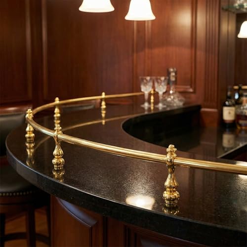 Golden Glass Railing Connectors (10-Pack) Iron Post Connectors with Screws for Furniture, Cabinets & Decor