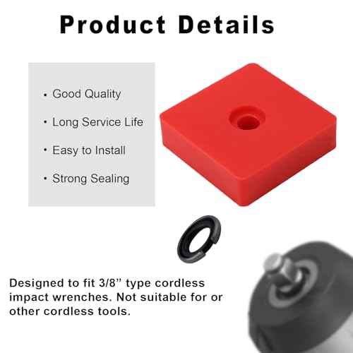 18 Sets 3/8" Impact Retaining Ring Clip Friction Rings with O-Ring, Including Red Retainer Ring Anvil Install Tool Compatible with MIL Electric & Pneumatic Impact Wrench