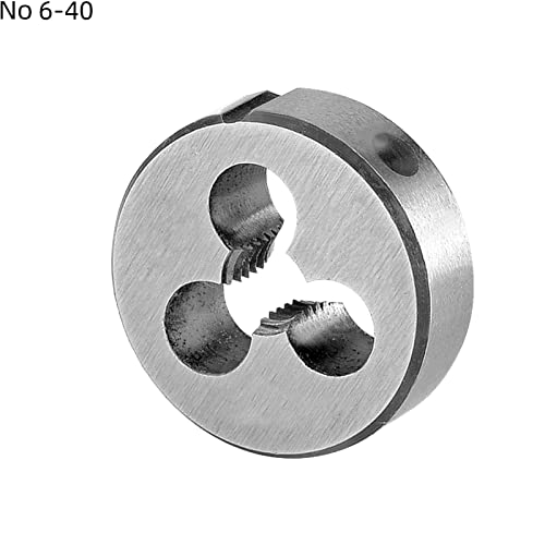 Burkit No 6-40 UNF Tap and Die Set, 6 x 40 UNF Machine Thread Tap and Round Die Right Hand