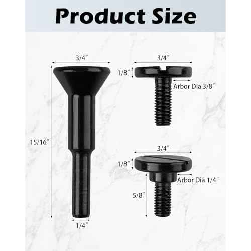 Cut Off Wheel Mounting Mandrel Holder 3/8" & 1/4" Arbor Hole, 4 Pack Cut-Off Wheel for Die Grinder Accessories Drill Bits Tool