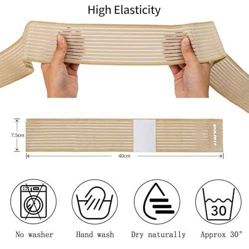 EULANT Elastic Wrist Support Brace 2 Pairs, Adjustable Compression Wrist Wraps Wristbands for Carpal Tunnel Arthritis Tendonitis Weightlifting Tennis Basketball Working Out Fitness