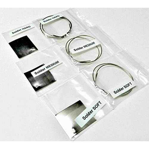 Silver Solder for Jewelry Making Assortment Pack Wire and Sheets Soft, Medium and Hard by Jets
