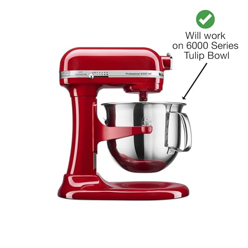 New Metro Design PC-10 Pouring Chute for KitchenAid Stand Mixer with Stainless Steel Bowl – Set of 1, Silver