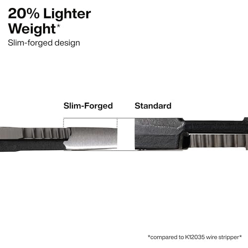 Klein Kurve Heavy-Duty Wire Stripper - Self-Opening, Slim-Forged Design, Electrical Pliers