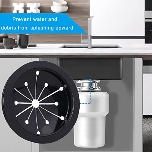 FNOVOY 3-1/8 Inch Garbage Disposal Splash Guard Sink Baffle - Pack of 3